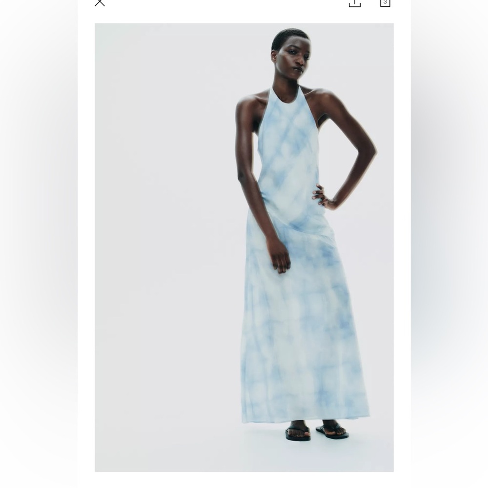 NWT Zara Tie-Dye Maxi Dress